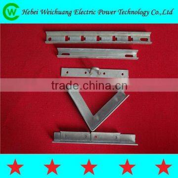 11KV 33KV hot dip galvanized steel cross arm for overhead line fitting