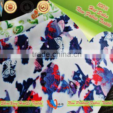 New Woman Clothing Fabric Product Made in China Shaoxing Factory 3d Print Multicolor Scuba Emboss Fabric photo-5