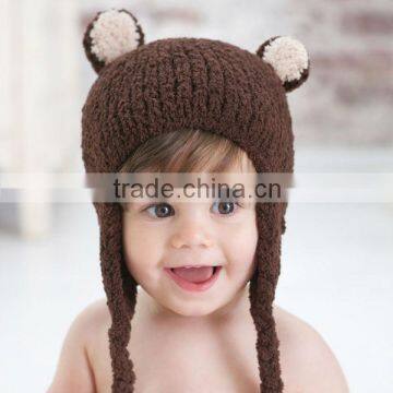 DB315-N dave bella autumn winter baby hat caps newborn hat baby earflat caps