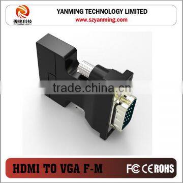 HDMI to VGA Audio Converter adapter hdmi female input, vga male output