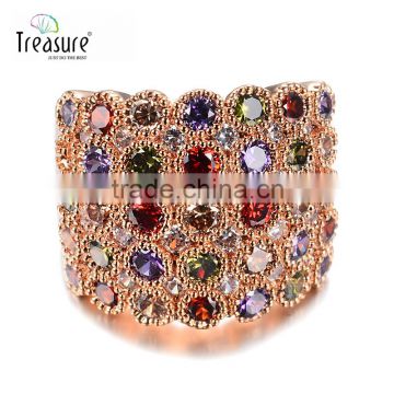 Classic style jewellry crystal fashion diamond ring gemstone jewelry for bride made in china