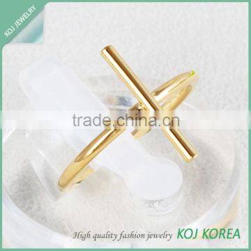 KR-646 cross shaped simple adjustable ring accessories free size