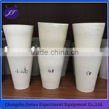 2016 new laboratory crucible Industry fire assay ceramic crucible for melting