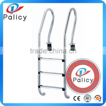 Factory supply 3 steps swimming pool stainless steelstep ladders