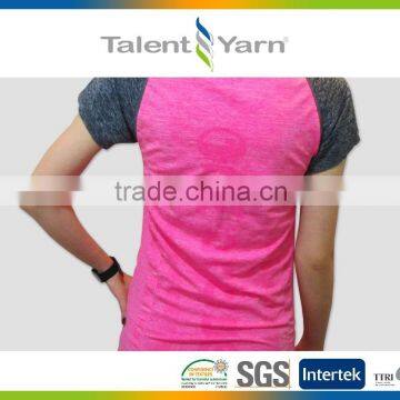 Seamless anti-bacteria functional running sportswear shirt