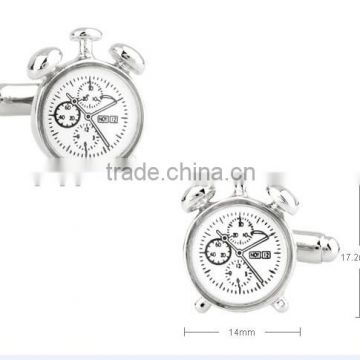 Classic Alarm Clock Cufflinks Watch Movement Cufflinks