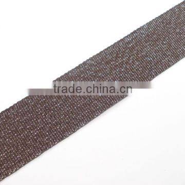 Sparkle weave polyester decorative webbing ribbon fabric