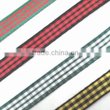 polyester tartan webbing scottish strap scotch plaid ribbon