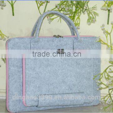 2016 New Style Laptop Bag Fashion Lady Laptop Bag High Quality Felt Laptop Bag
