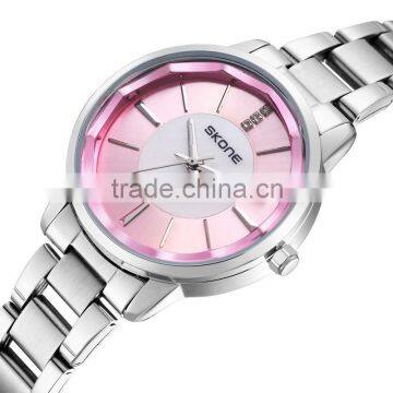 SKONE 9153S stainless steel band and back lovely girl's watch