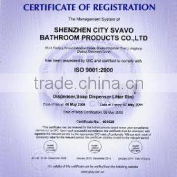 ISO certificate