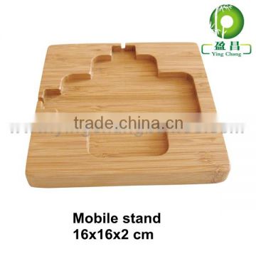 Retractable bamboo wooden mobile phone holders