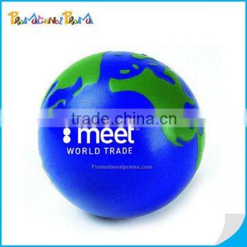 Promotional printed PU stress ball, cheap PU foam stress ball