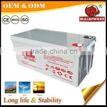 CE Certificate 24v 12v 150ah Deep Cycle Solar 24 Volt Battery photo-2
