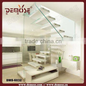 modern residential invisible stringer stair/staircase for decoration