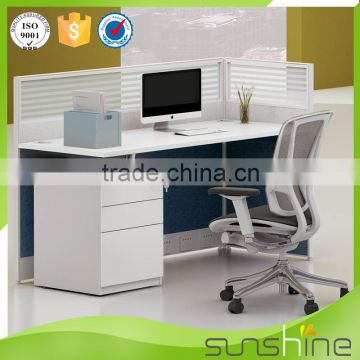 2016 new design top quality office furniture 1 person staff desk/workstation