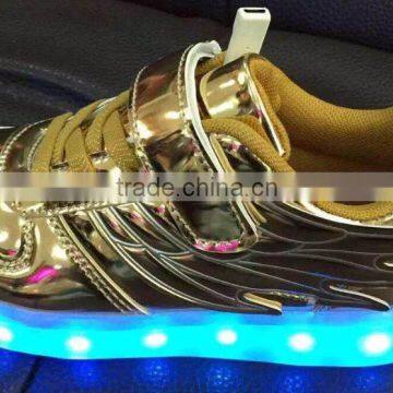 Hot Selling Led Light Children Wing Shoes Fashion Led Sneaker Led Light up Shoes
