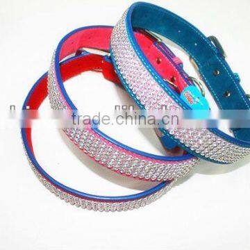 diamond crystals dog collar with different size