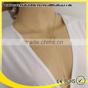 long tassel plain dubai gold jewelry necklace, unique gold necklaces