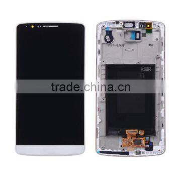 Wholesale OEM Original Genuine LCD Screen Display With Digitizer And Frame Assembly For LG G3 D850 D851 D855 - White