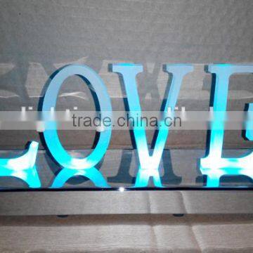 love words LED channel letter sign /wedding LED illuminated LOVE 3d metal vintage letter lighting /Wedding Metal LOVE