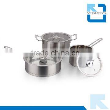 3 Pieces of 304 Stainless Steel Pots Set photo-2