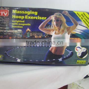 Massaging Hoop Exerciser weighted with magnetic function