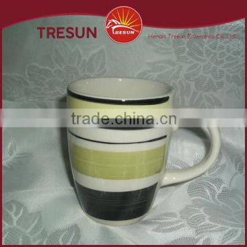 cheap handpainted ceramic zebra/useful and economic mugs made in China