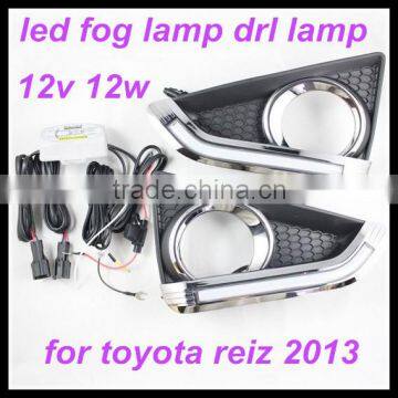 7000k white 12v led fog lamp drl for toyota reiz 2013 led headlight xenon lamp led daytime running light