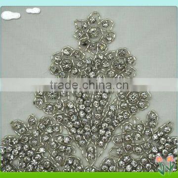 2015 Newest and Fashion Tulle Rhinestone Applique Wedding Dress RC-316 photo-4