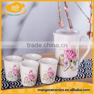 Cheap Wholesale Ceramic Tea Cup and Tea Pot Sets photo-3