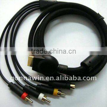 for sony ps3 av 3rca s-video cable