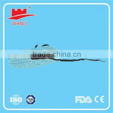 PP nonwoven disposable antistatic shoe cover with conductive lace