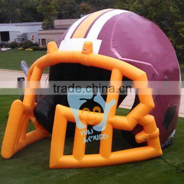 outdoor sports pvc tarpaulin large inflatable football helmet