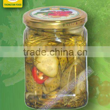 VIETNAM CANNED PICLEKED SLICED CUCUMBERS/GHERKINS