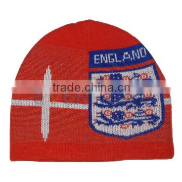 World cup fan's jacquard knitted hat