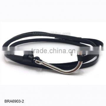 Real Leather Anchor Bracelet For Wholesale photo-5