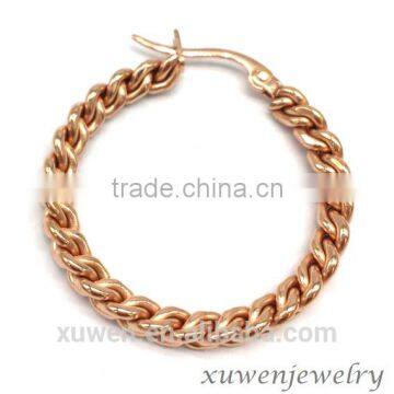 Vacuum Rose Gold Plated Stainless Steel Earrings Jewelry Fashion photo-3