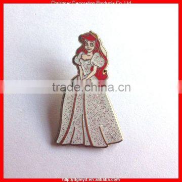 Beautiful and fashion metal badge pin for Princess theme (KMS-2047)