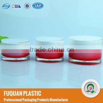 Plastic cap material and acrylic plastic type acrylic round cream jar