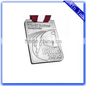 Factory Custom Made Zinc Alloy Cheap Silver Embossed Medals photo-3