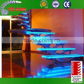 Single Steel Beam LED Stair