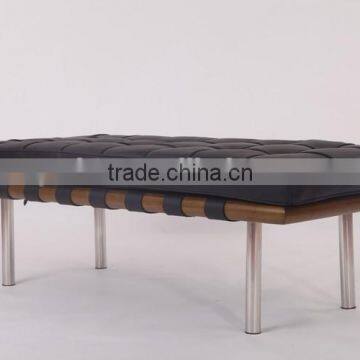 Black modern bed bench, cheap leather metal benches for sale