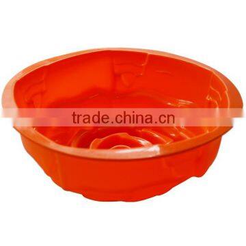 Round Rose Design Cake Mold Pan Bread Chocolate Pizza Bakeware Tray Silicone Mould photo-3