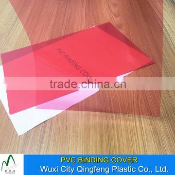 A4 A3 0.12mm 0.14mm 0.20mm 0.30mm PVC Book Binding Cover Transparent Sheet For Binding