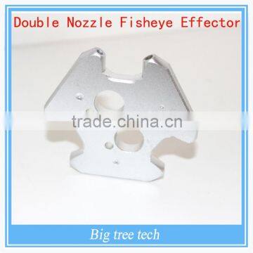 High Quality M3 Delta Kossel Double Nozzle Fisheye Effector Double Hole Bore Hammock 3MM All-Metal Aluminum Alloy