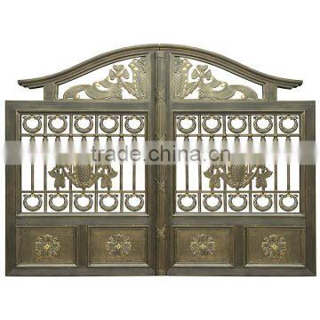 2015 Decorative Remote Control Luxury Wrought Iron Gates Garden Gate