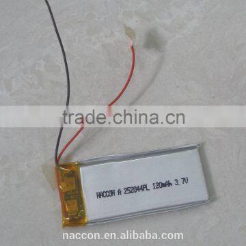 3.7V 350mah lipo battery 252044 li-polimer battery lipo battery