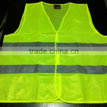 yellow reflective security vest