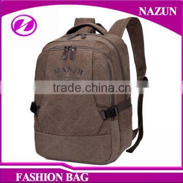 OEM Factory Custom Fashion Black Notebook Laptop Backpack Trendy Mens Canvas Backpack photo-2